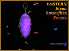 LANTERN - Elven butterflies - Purple (5 LI) (Full perm)