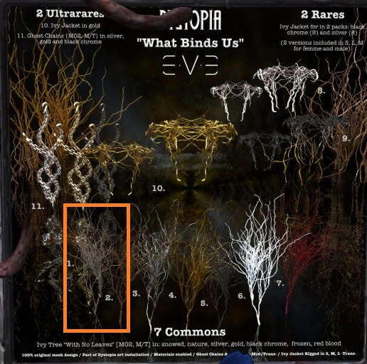 E.V.E {M/T} Ivy Tree [M02-No leaves] Silver