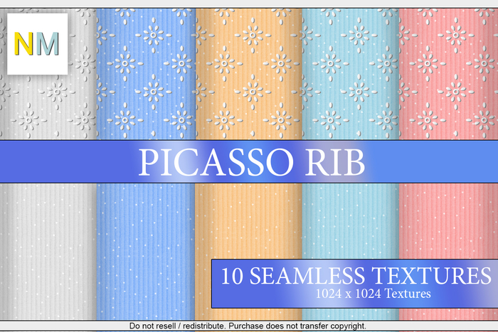 Picasso Rib Matchup Kit 10 Seamless Textures NM