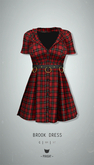 -Pixicat- Brook Dress (TartanRed)