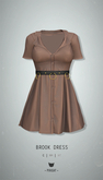 -Pixicat- Brook Dress (LeatherBrown)