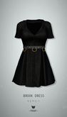-Pixicat- Brook Dress (LeatherBlack)
