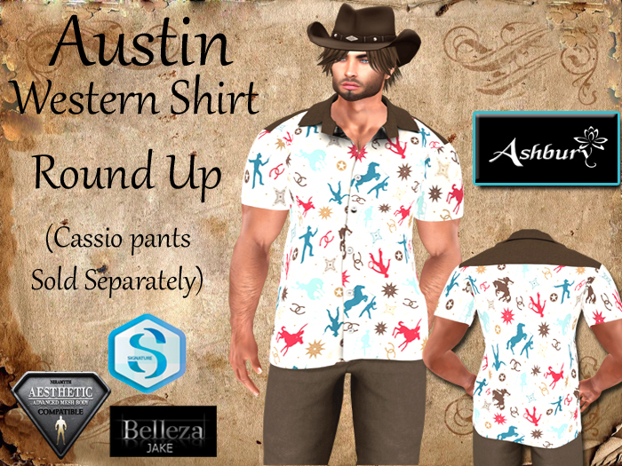 [ASHBURY] Austin Western Shirt-ROUND UP