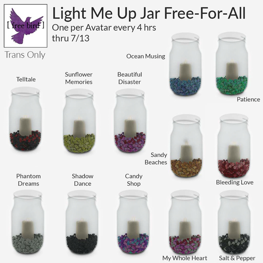 [ free bird ] Light Me Up Jar - Sunflower Memories