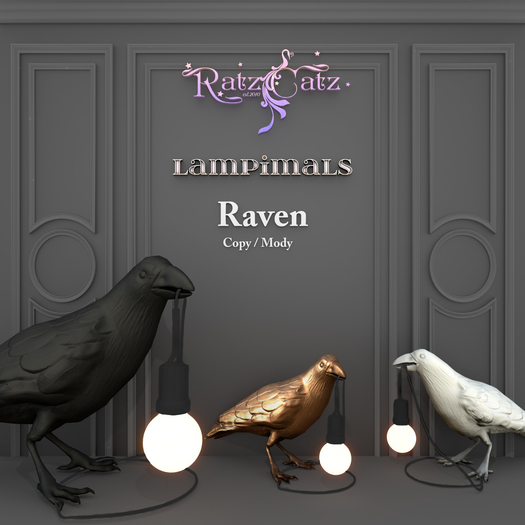 .: RatzCatz :. LAMPimals *Raven* stand 1