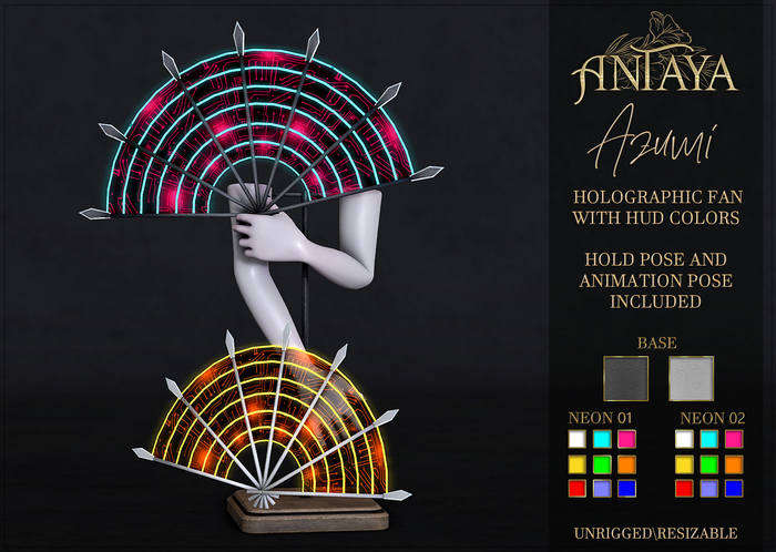 :: ANTAYA :: Holographic fan "Azumi" FATPACK (wear)