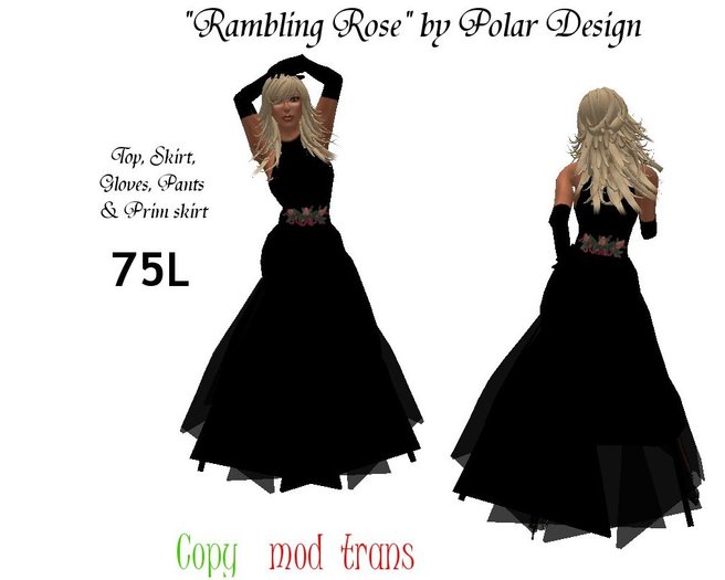 ♀ ♥  "RAMBLING ROSE" dress by Polar Design ♀ ♥ 