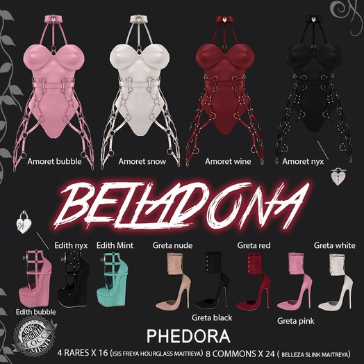 Phedora Belladona ~ Greta heels ~ Maitreya white