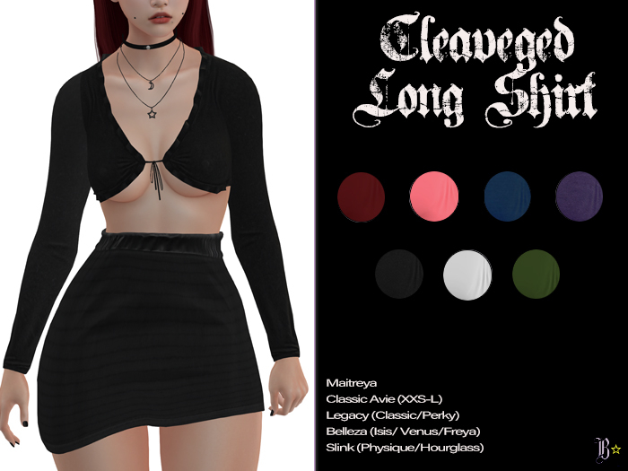 Bellatrix ::  Cleavaged Long Shirt