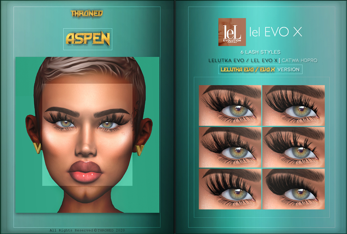 [THRONED] ASPEN MINK LASHES // LELUTKA EVO/EVO X