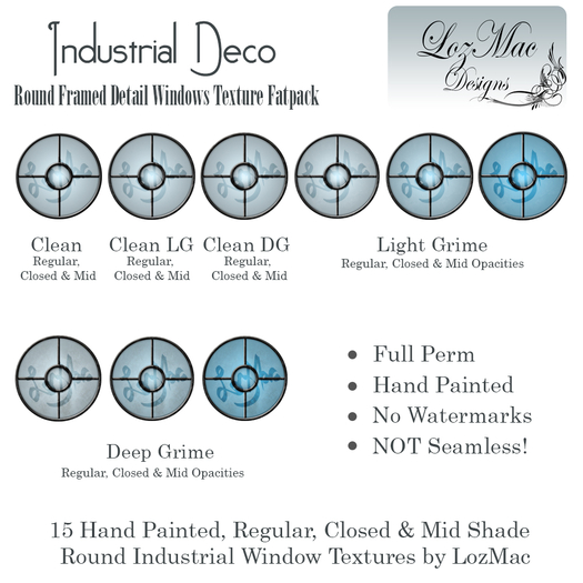 Industrial Deco Textures Collection (Full Perm)
