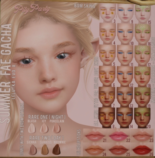 2 { Pity Party } Summer Fae Gacha {Day} RARE