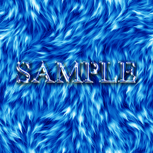 [ Fluffy Fur Texture 02 ] Seamless - Aqua