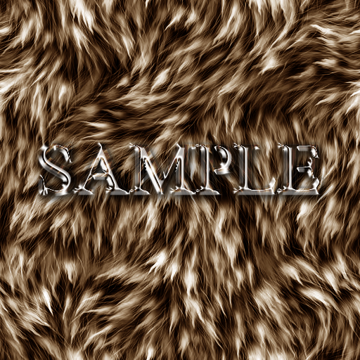 [ Fluffy Fur Texture 02 ] Seamless - Brown