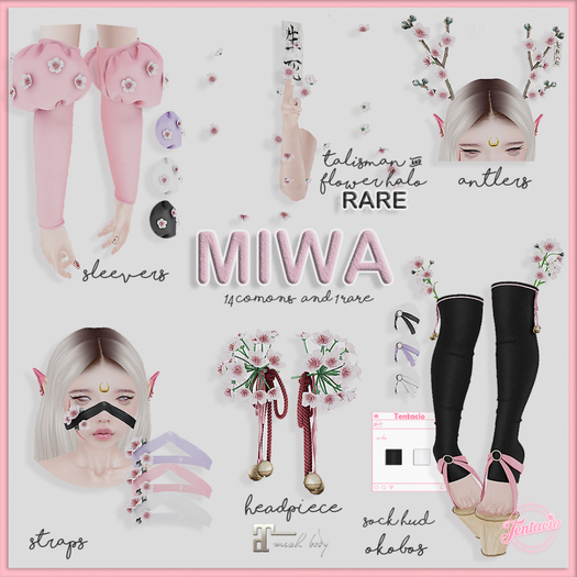 *Tentacio* Miwa. Sleevers white