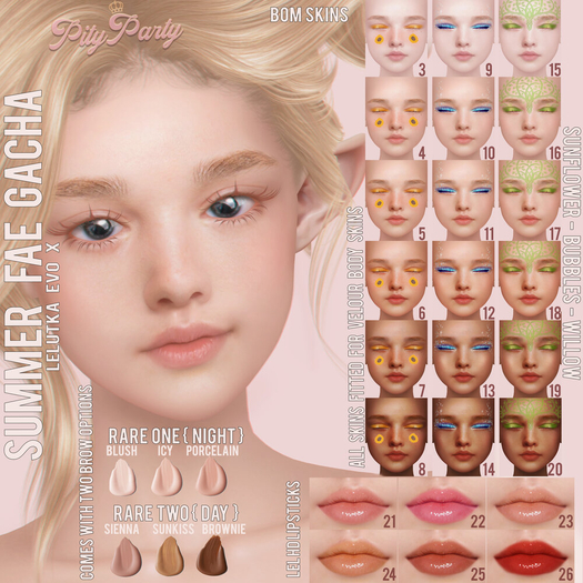 2 { Pity Party } Summer Fae Gacha {Day} RARE