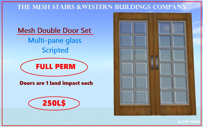 Double Multi-pane Doors, Scripted