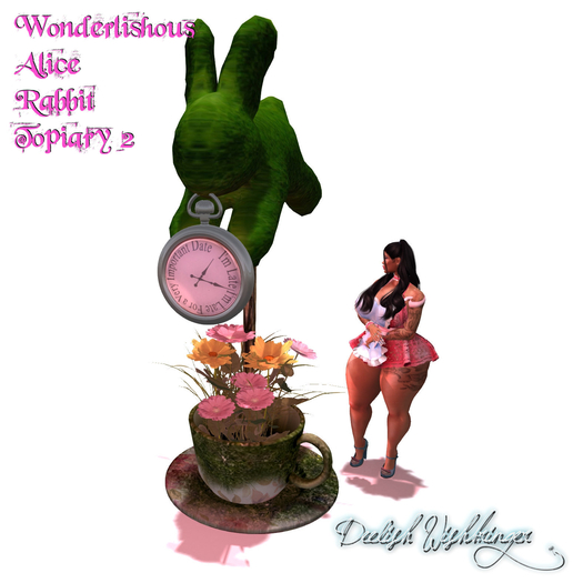 Alice Rabbit Topiary Lantern ~2