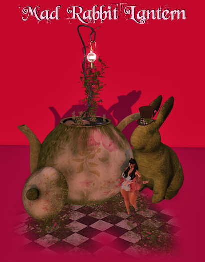 Wonderlicious Mad Rabbit Lantern Planter 