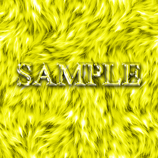 [ Fluffy Fur Texture 02 ] Seamless - Yellow