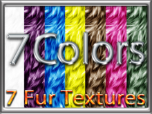[ Fluffy Fur Texture 02 ] Seamless - 7 Colors