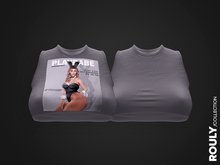 ROULY :: Playbabe Cropped Top - Steel