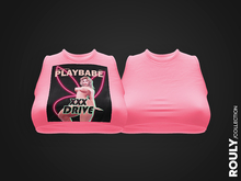 ROULY :: Playbabe Cropped Top - Pink