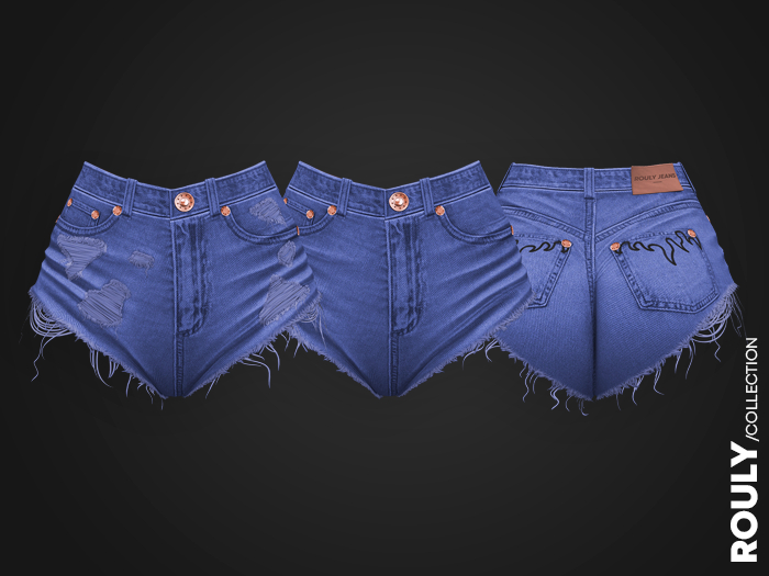 07 ROULY :: Extreme Distressed Denim Shorts  - Rodeo