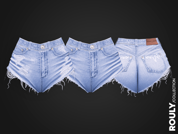 02 ROULY :: Extreme Distressed Denim Shorts  - Manhattan