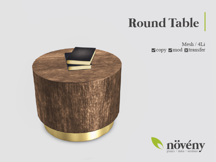 Noveny - Round Table - Wood