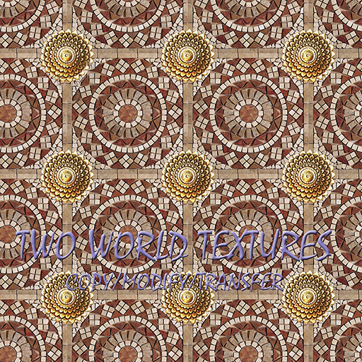 Stone Marble Mosaic Royal Red Gold Inset Seamless Texture