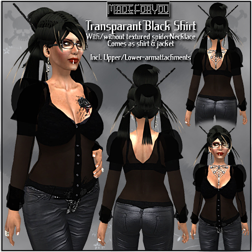 BlackTransparantFemaleShirt/MadeForYou
