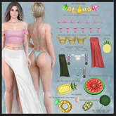 #18 Vanilla Bae - Aloha - Rose Palm Chain - M