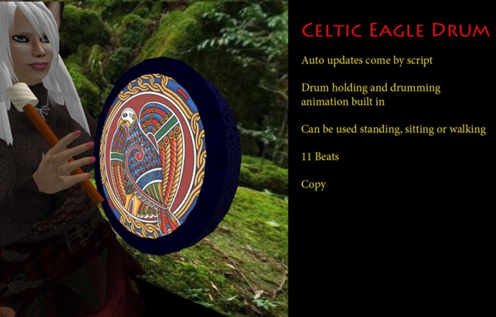 Celtic Eagle Drum 