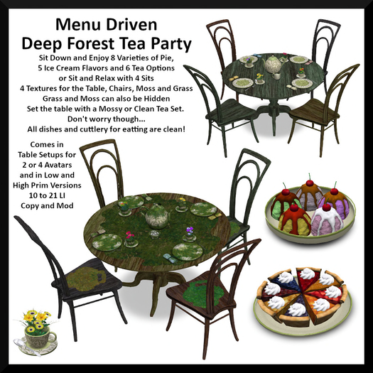 Menu Driven Deep Forest Tea Party