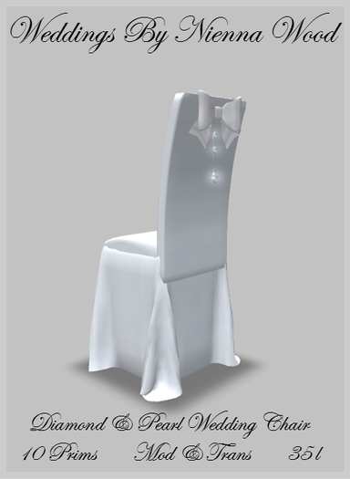 Diamond & Pearl Wedding Set - Chair