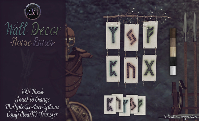 [QE Home] Wall Decor Runes