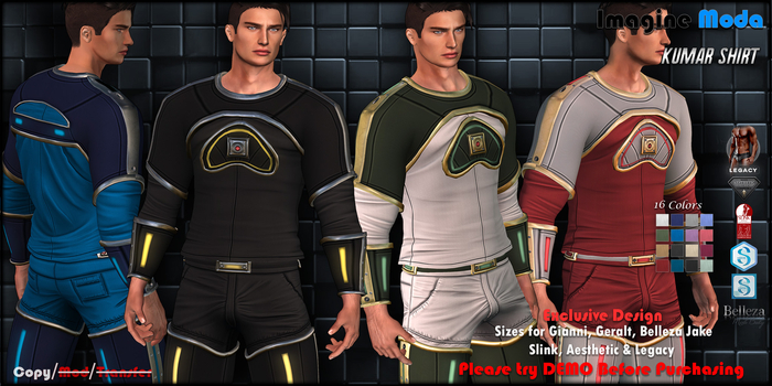 Kumar Top {FATPACK} Aesthetic, Gianni, Geralt, Slink, Jake, Legacy -Imagine Moda-