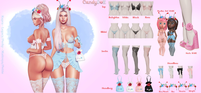 _CandyDoll_ Buzbee Handbag Rose