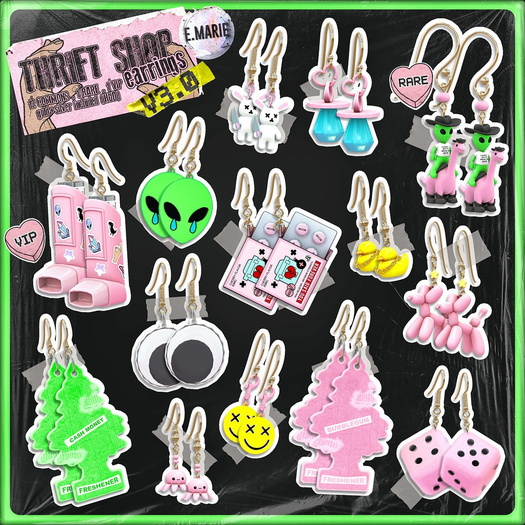 e.marie // Thrift Shop Earrings 3.0 - Yeehaw RARE