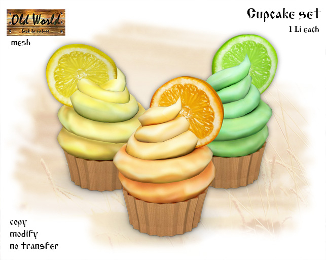 Cupcake set - Gift from Old World - Rustic / Medieval