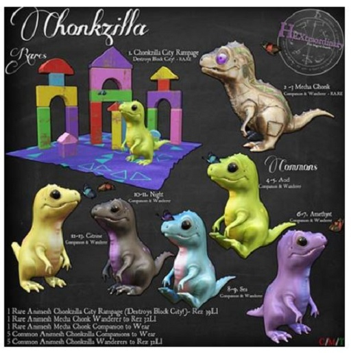 1. *HEXtraordinary* Chonkzilla City Rampage - RARE