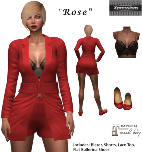 [Xprs] - Rose Outfit Maitreya