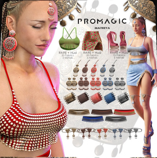 PROMAGIC Ria ThighJewel-Red