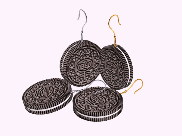 [Px] Oreo Earrings (Silver & Gold)
