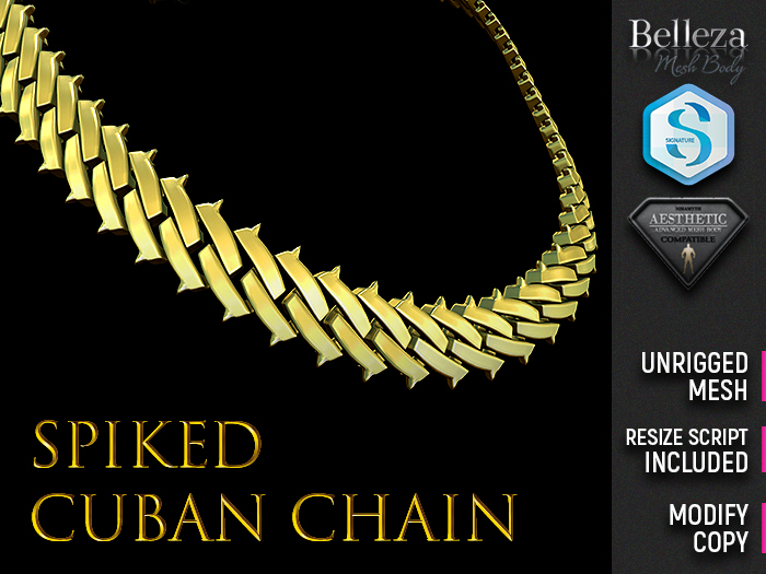 [7/11] Spiked Cuban Chain