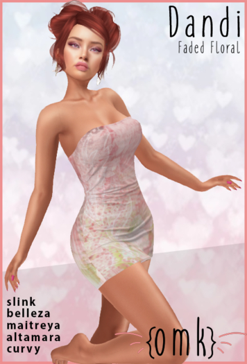 {omk} Dandi Faded Floral Mini