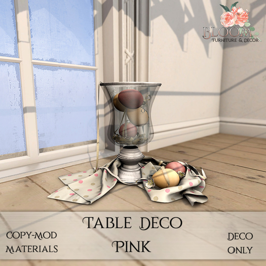 Bloom! - Table deco Pink (Add me to Unpack)