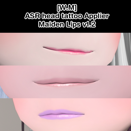 [W.M] ASR head tattoo Applier - Maiden Lips v1.2