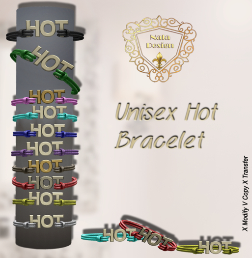 ND::.Unisex bracelets in 10 colors.::